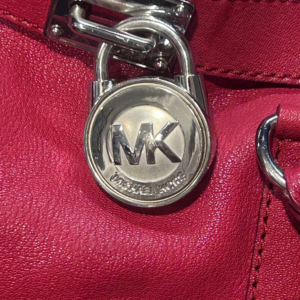 Michael Kors Fuchsia Leather Satchel